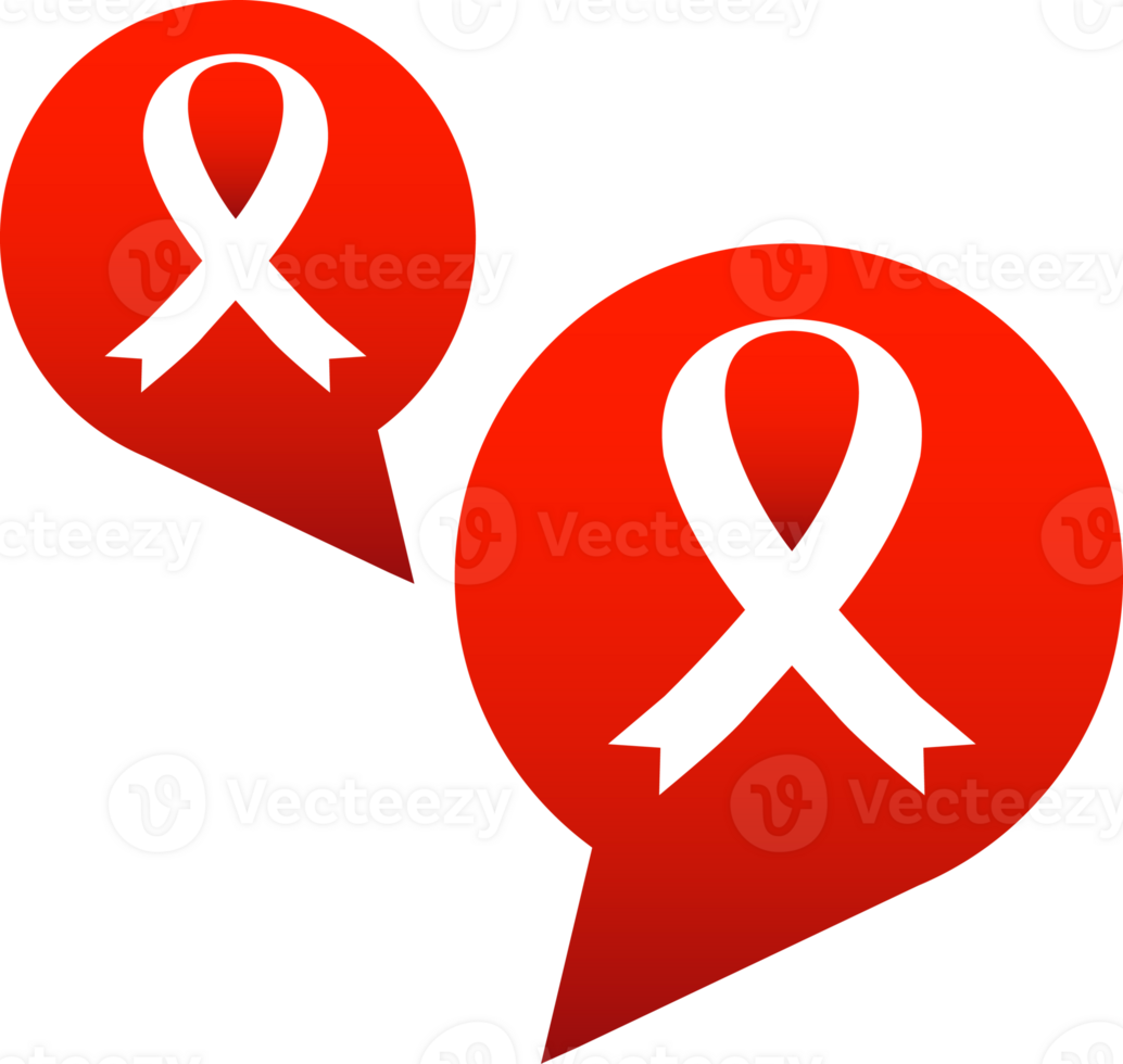 red aids ribbon icon png