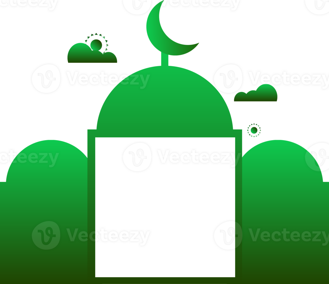 vert islamique décoration png