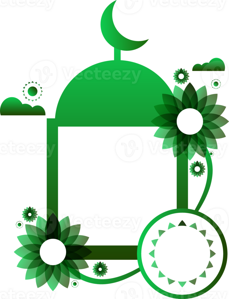 vert islamique décoration png