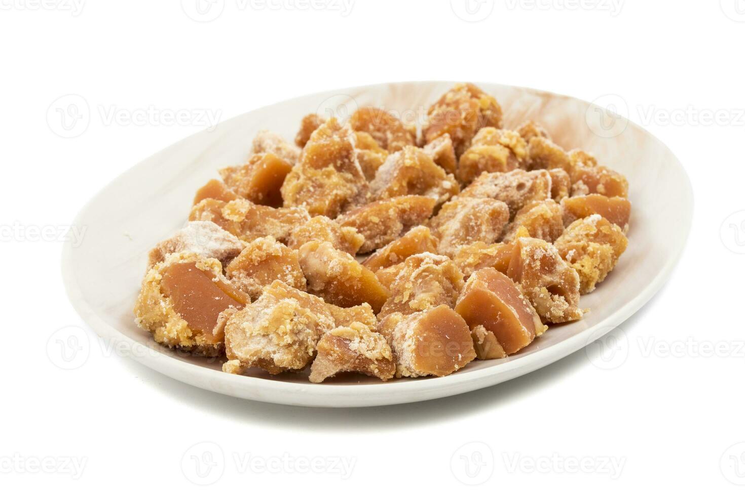 Group of jaggery on White Background photo
