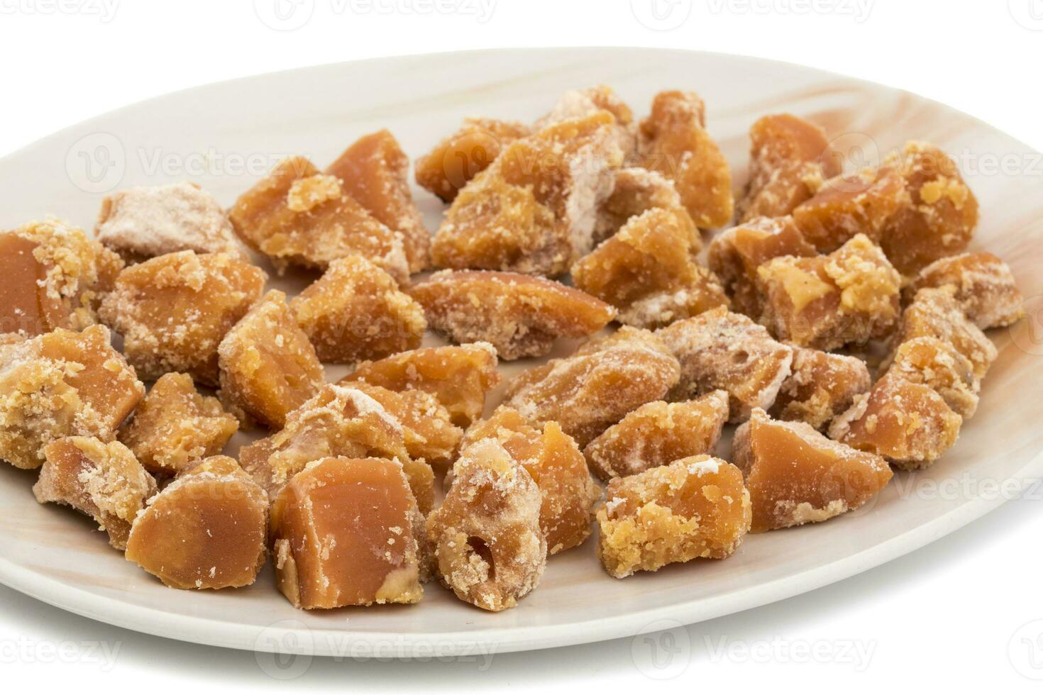 Group of jaggery on White Background photo