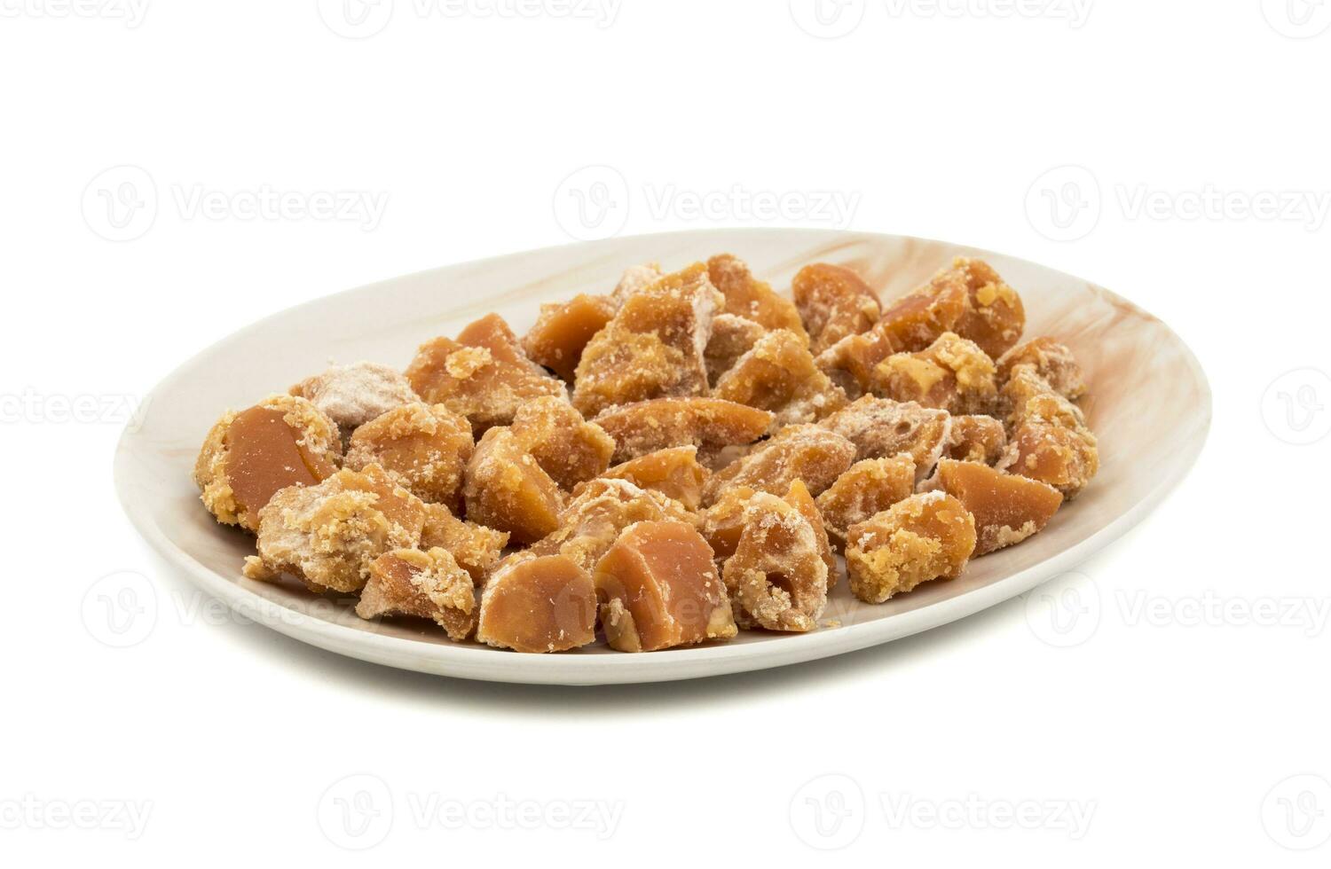 Group of jaggery on White Background photo