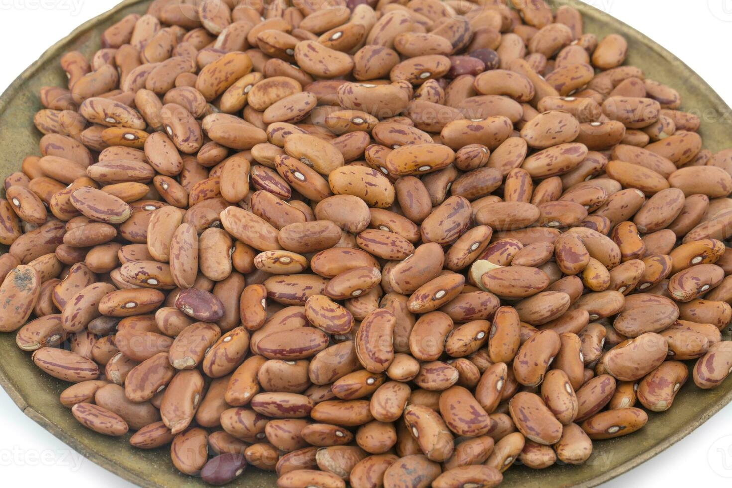 Red Kidney Beans on White Background photo