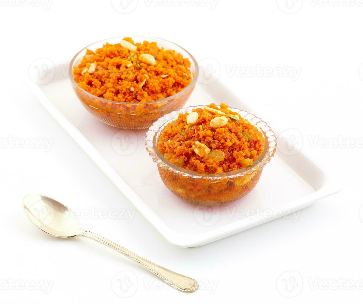 Indian Popular Sweet Food Carrot Halwa photo