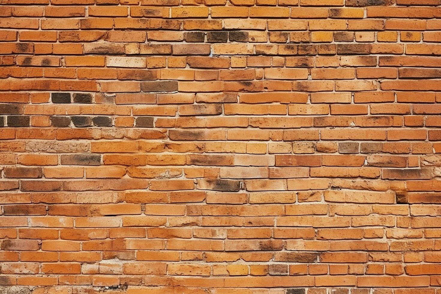 AI generated Brick wall texture background design photo
