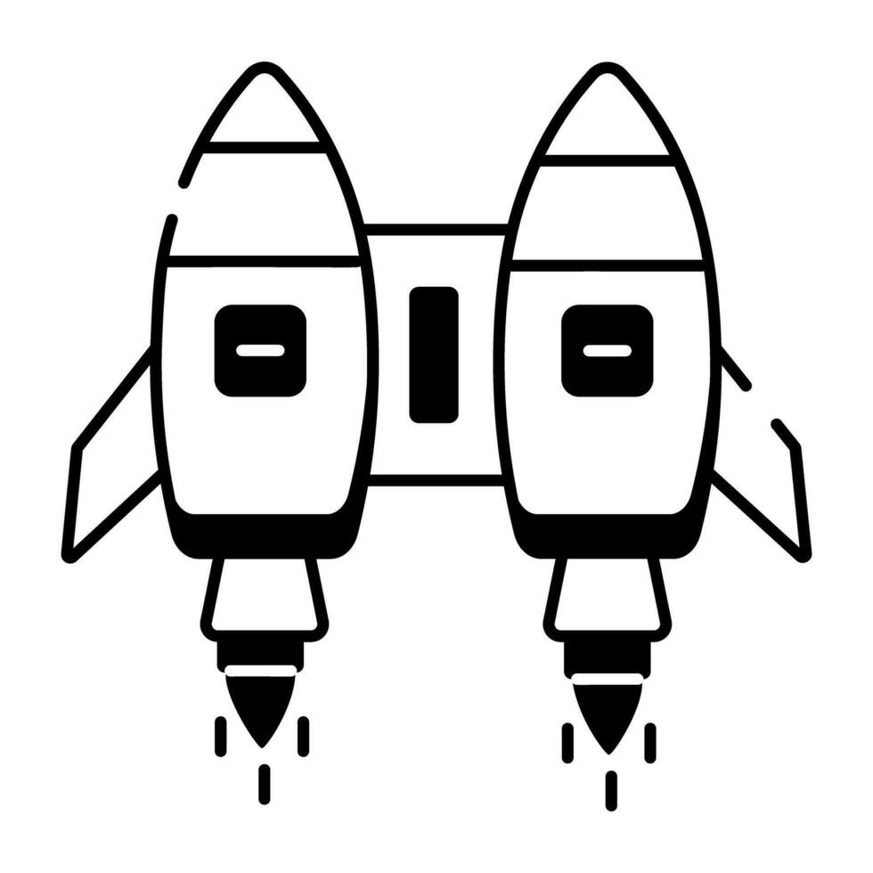 lineal icono representando ai tecnología vector