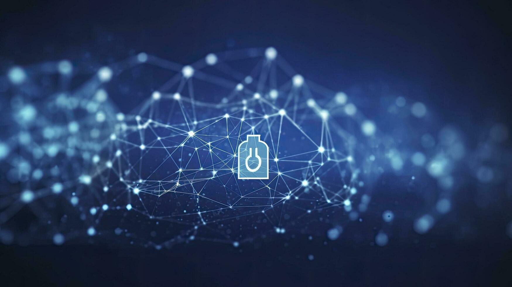 AI generated Abstract concepts of cybersecurity technology and digital data protection. AI Generated photo