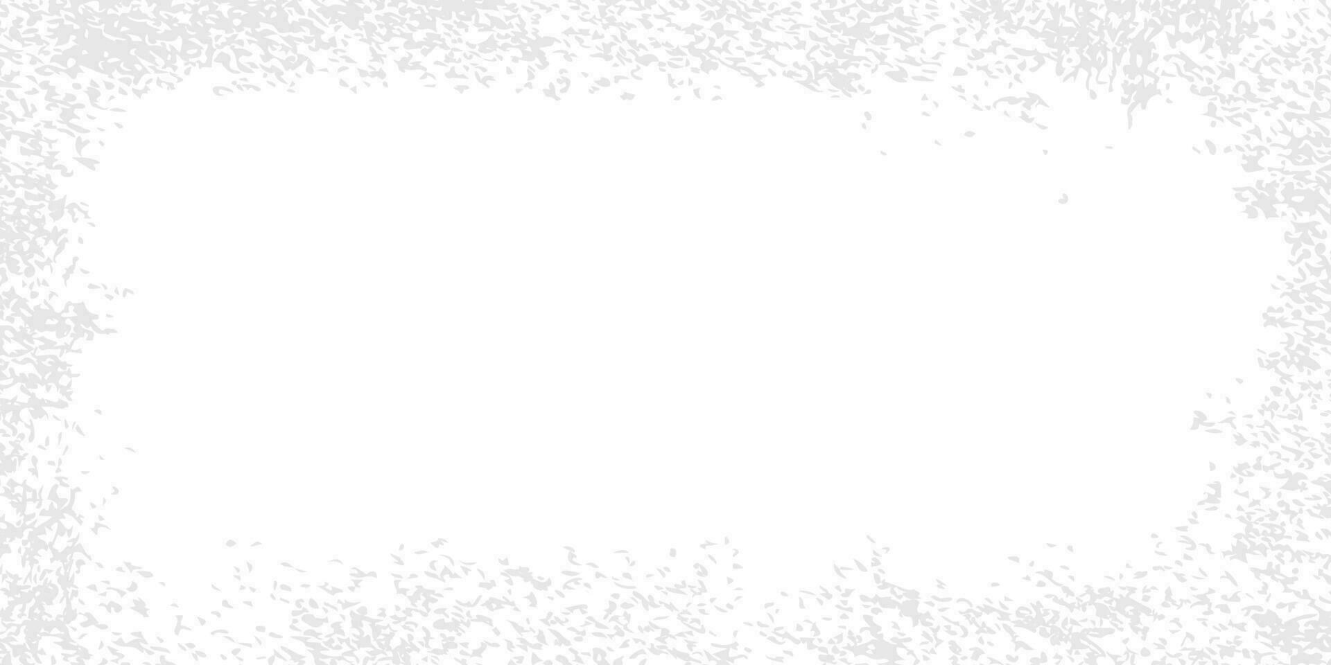 Rectangular shabby grunge gray texture. Rough effect of ice, snow for winter design. Dirty shabby vintage borders. Vector illustration.