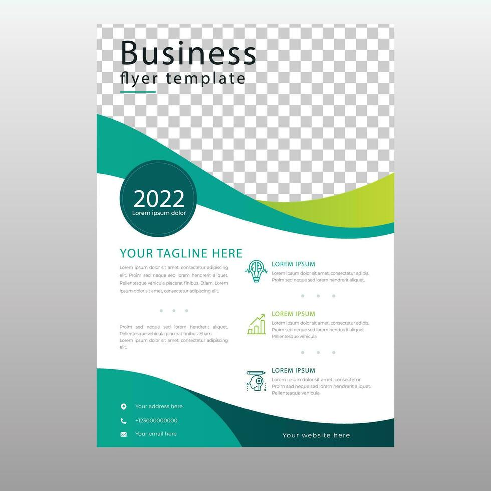 Corporate business flyer templates design vector