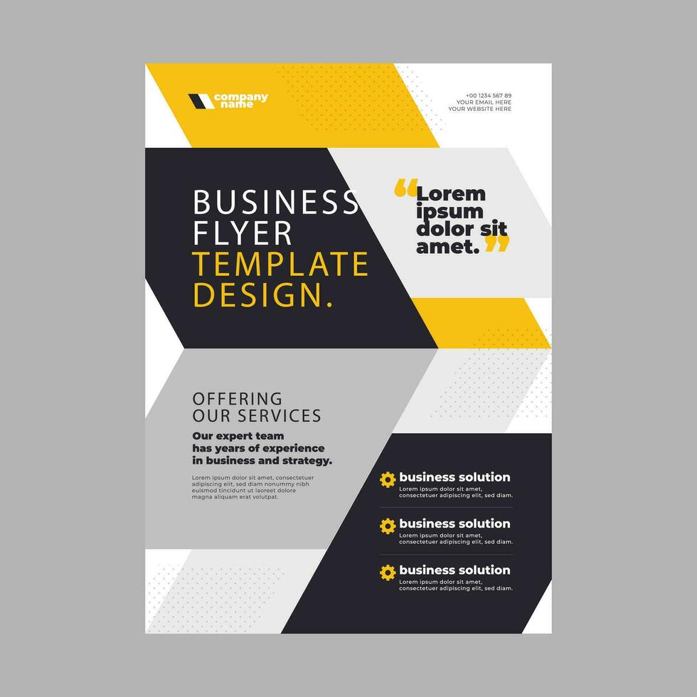 Corporate business flyer templates design vector