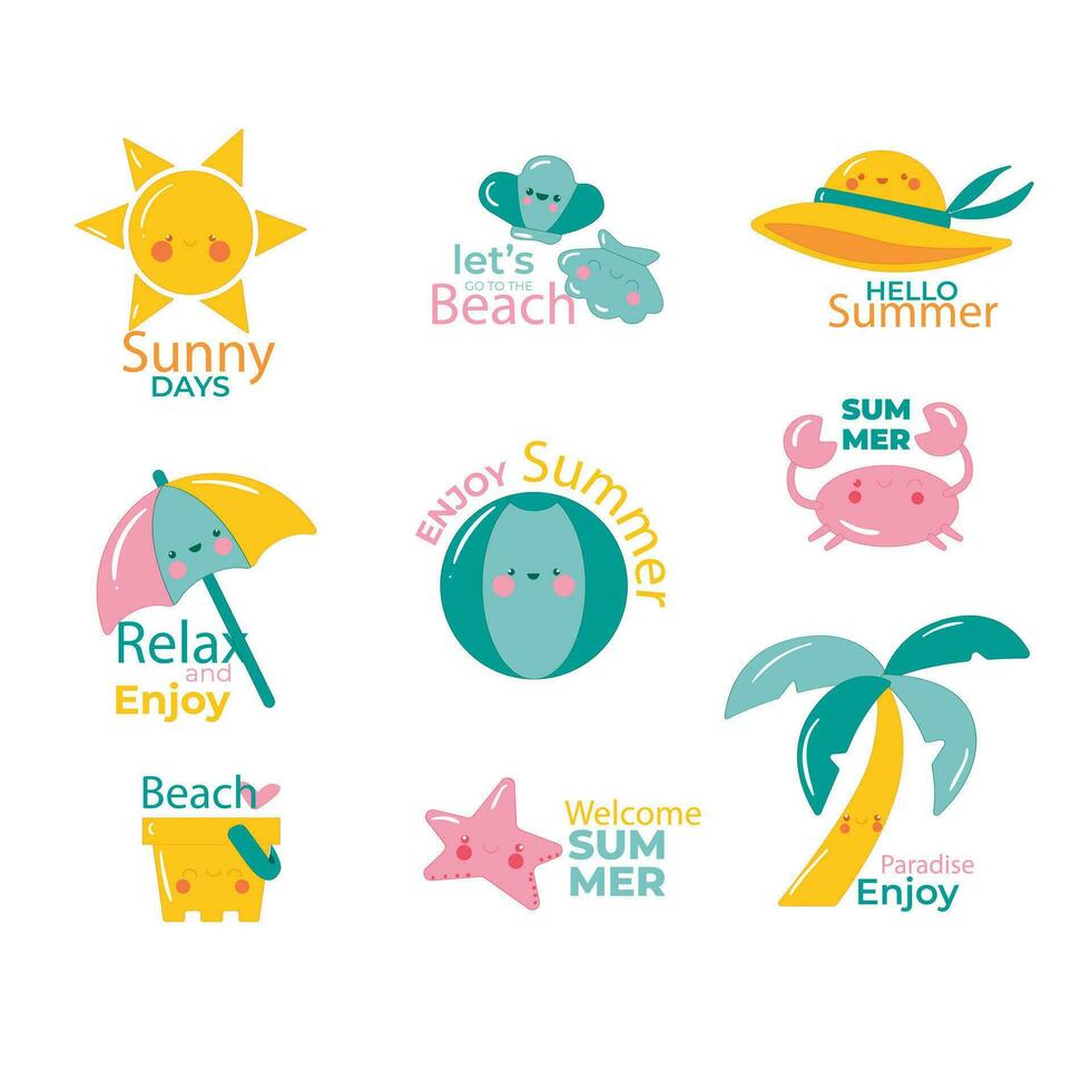 Hand drawn different types of tree collection set vector