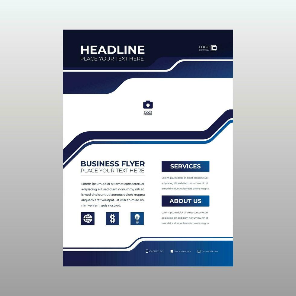 Corporate business flyer templates design vector