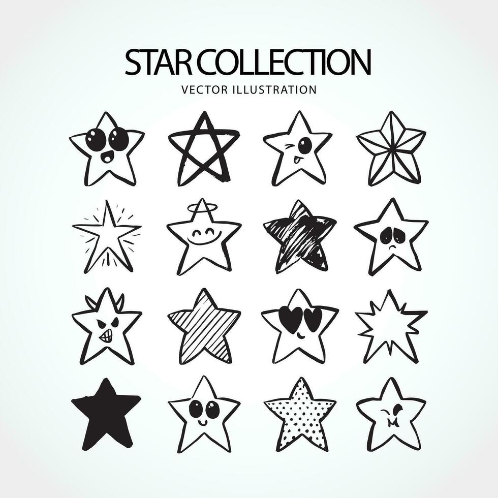 Creative flat north star logo set design vector