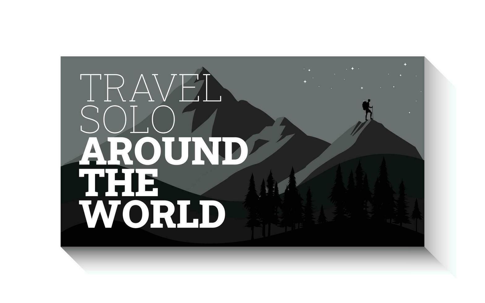 Travel Story Banner design vector art
