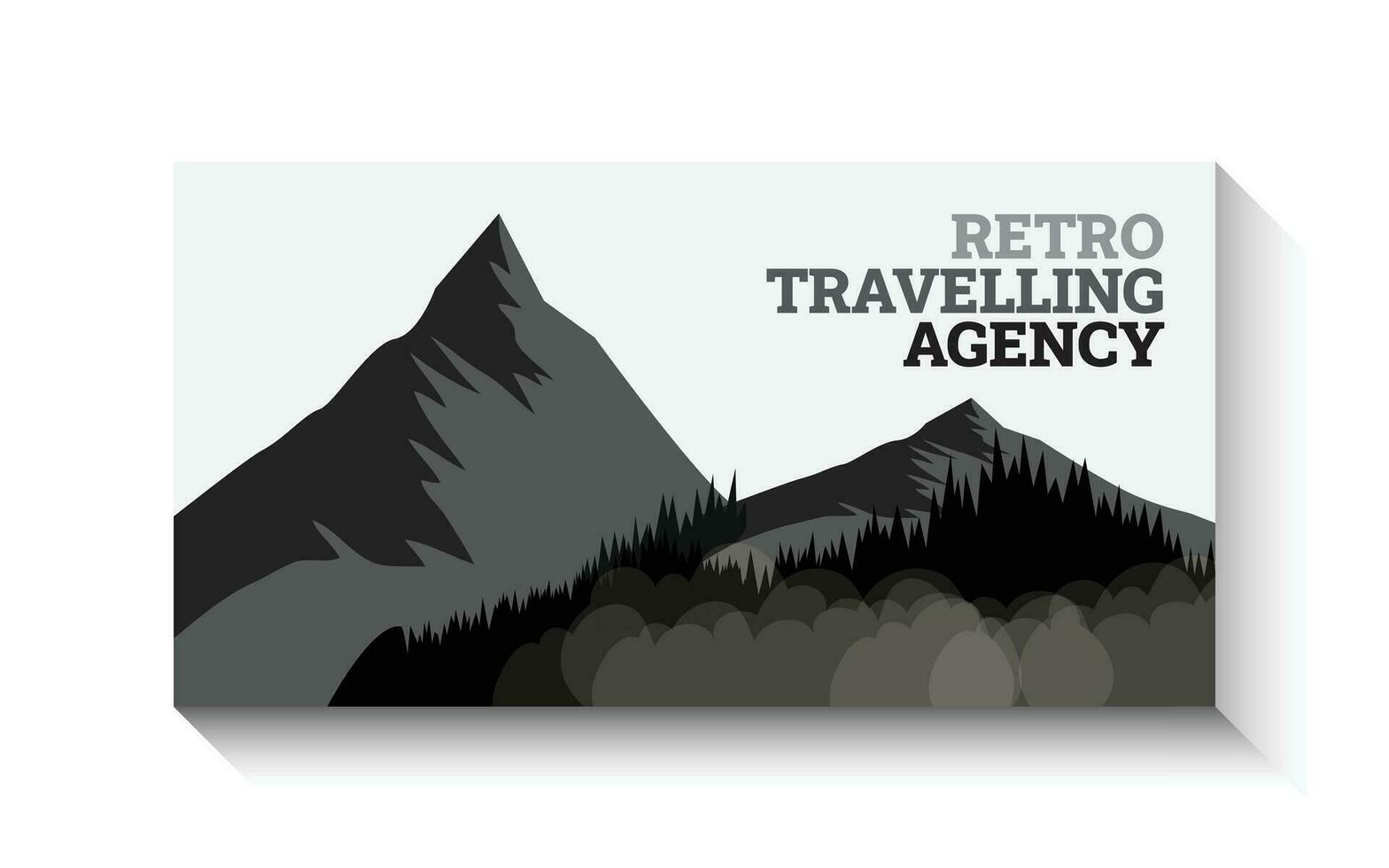 Travel Story Banner design vector art