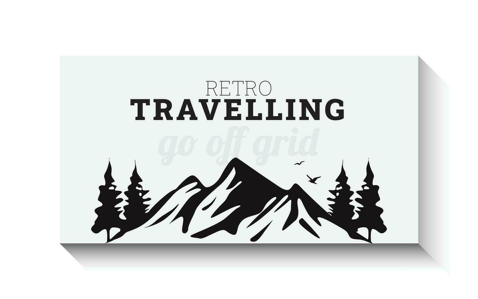 Travel Story Banner design vector art