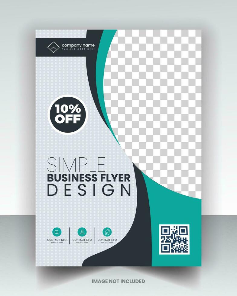 Simple Flyer Design vector