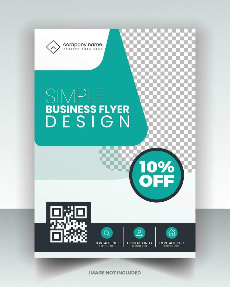 Simple Flyer Design vector