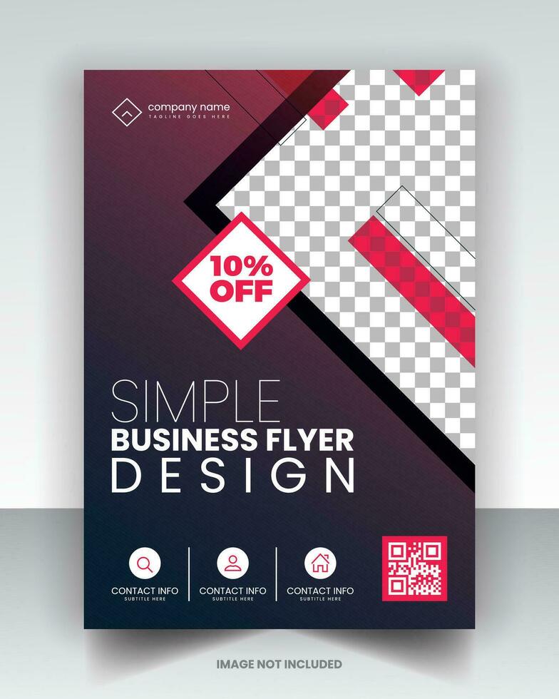 Simple Flyer Design vector