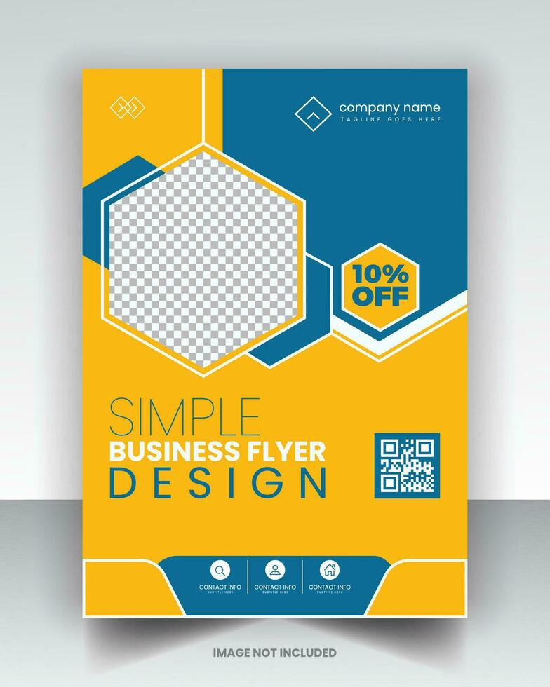 Simple Flyer Design vector