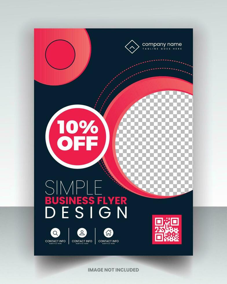 Simple Flyer Design vector