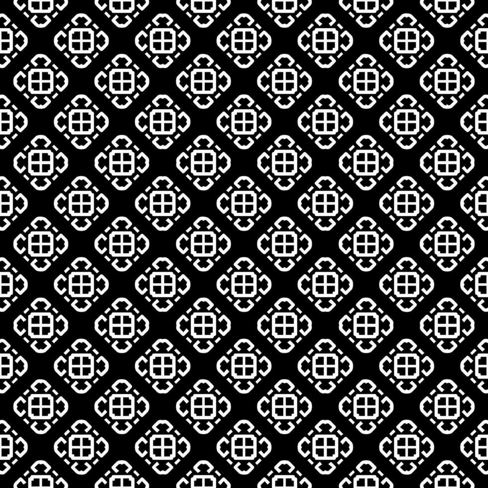 Black and white seamless abstract pattern. Background and backdrop. Grayscale ornamental design. vector