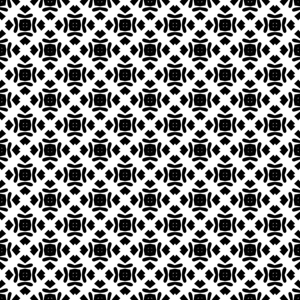 Black and white seamless abstract pattern. Background and backdrop. Grayscale ornamental design. vector