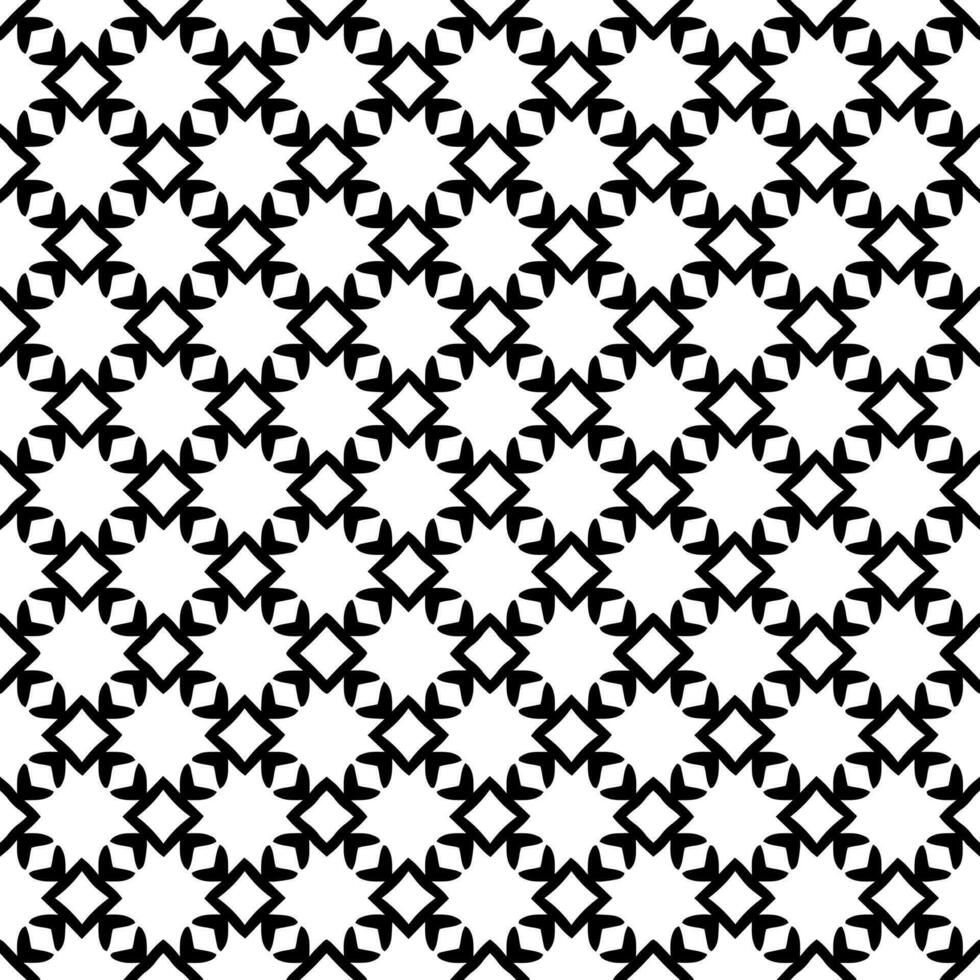 patrón abstracto sin costuras en blanco y negro. fondo y telón de fondo. diseño ornamental en escala de grises. vector