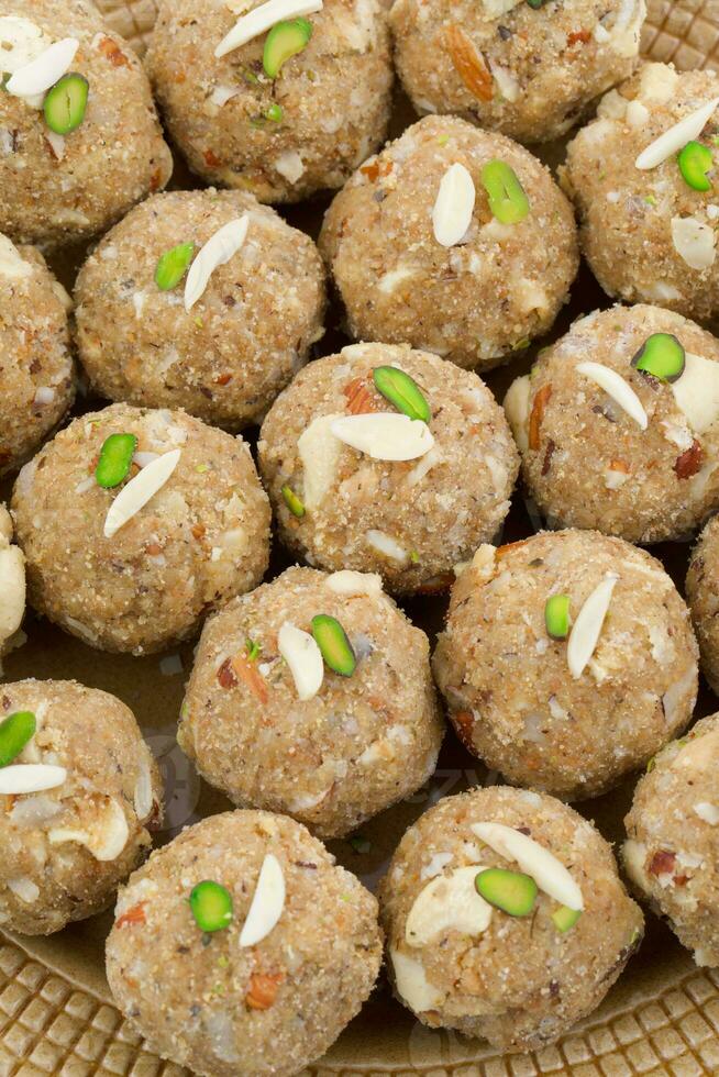 Indian Traditional Sweet Food Urad Dal Laddu photo