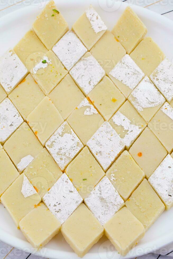 Indian Special Sweet Food Kaju Katli photo