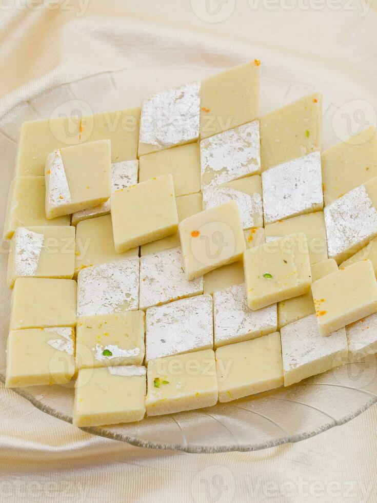 Indian Special Sweet Food Kaju Katli photo