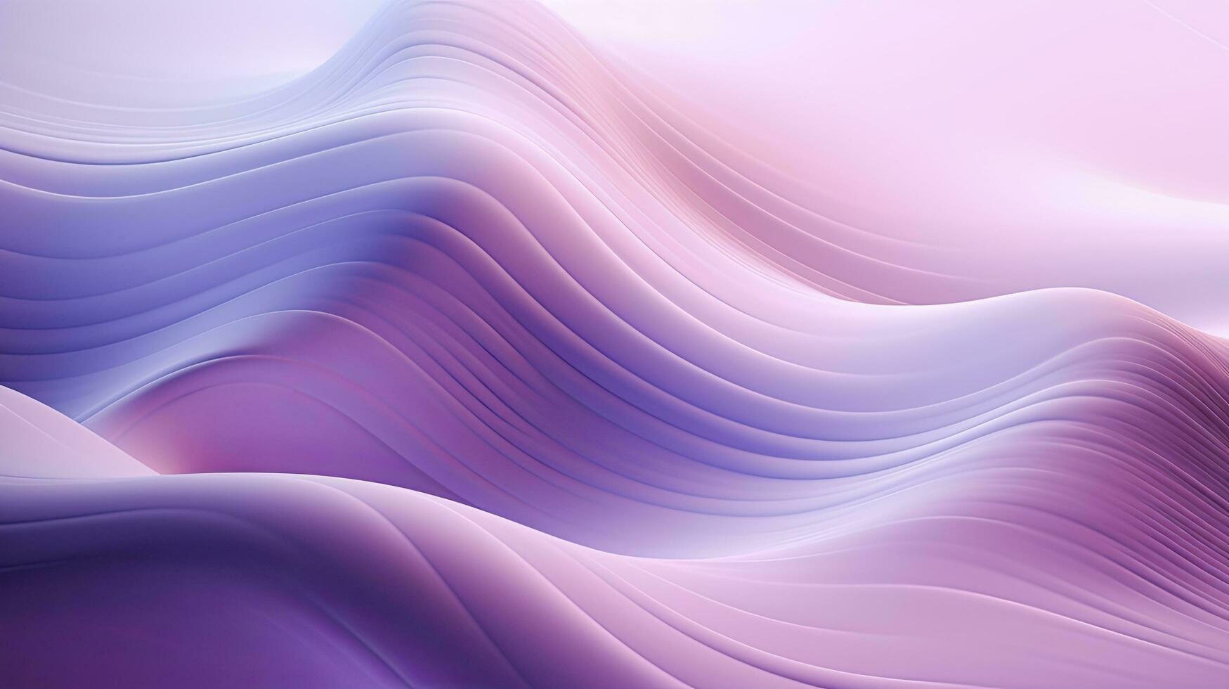 AI generated Abstract 3D image of digital waves in shades of pink and purple. AI Generated photo