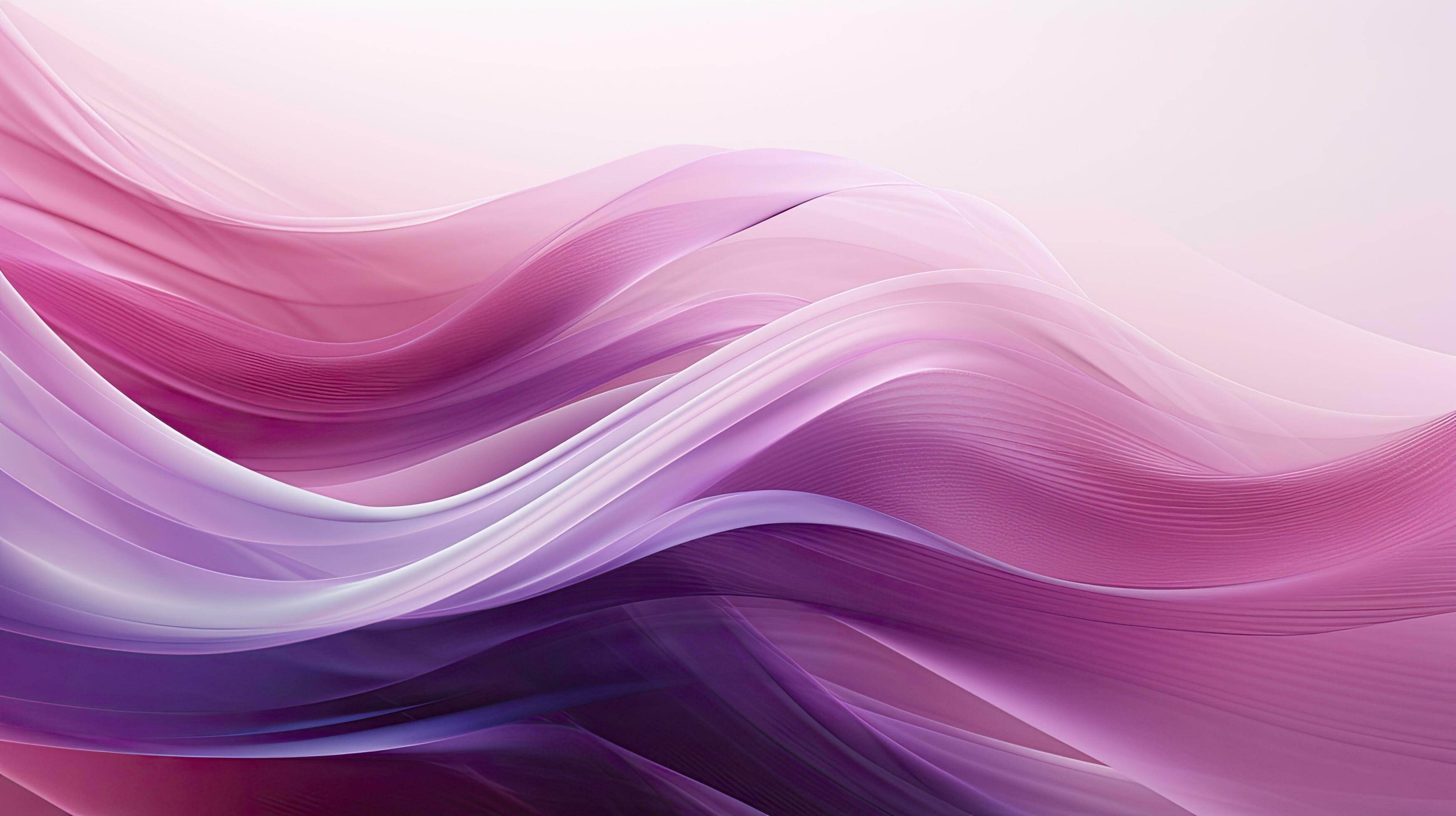 AI generated Abstract 3D image of digital waves in shades of pink and ...