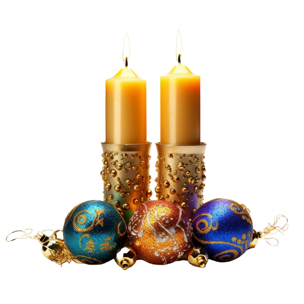 Candlelit Elegance. New Year's Background for Festive Celebrations png
