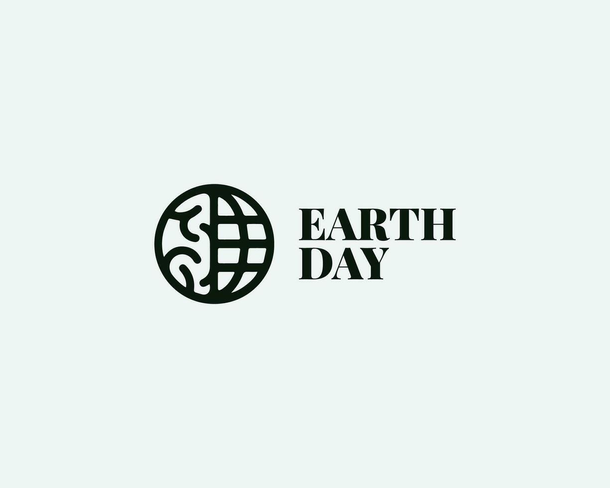 Earth Day Logo Design vector