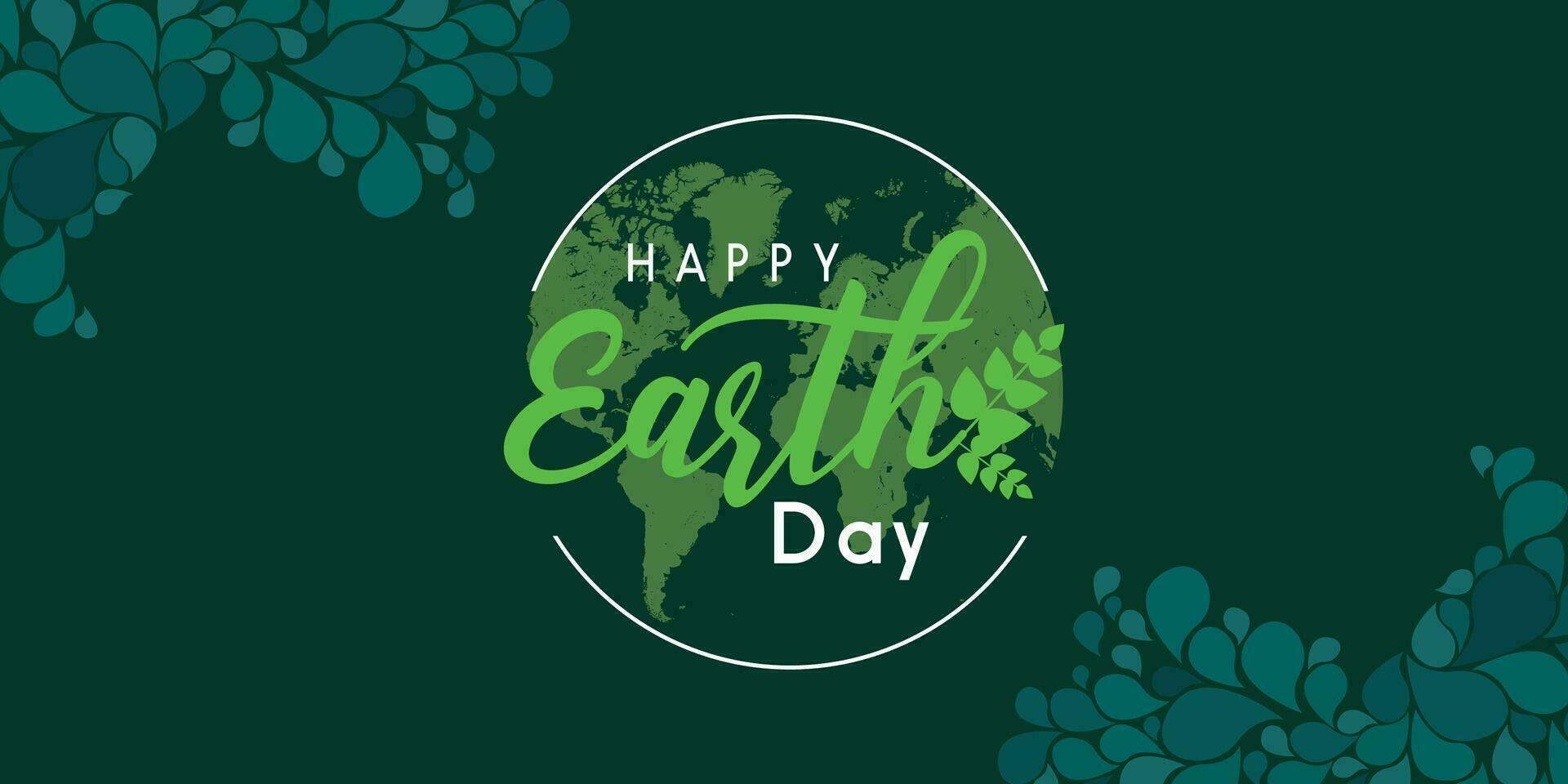 Earth Day Banner vector