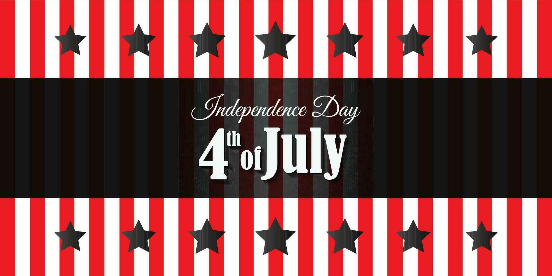 Happy USA Independence Day Fourth of July background USA Independence Day. Template for Fourth of July. Vector illustration Happy Independence Day Fourth of July, greeting card on a light star