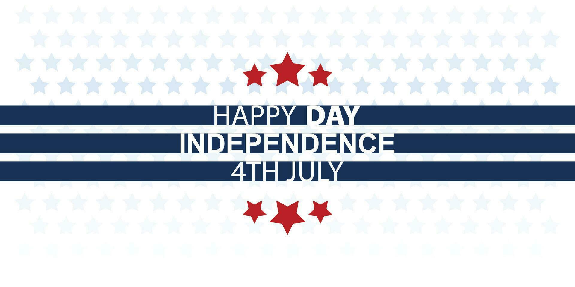 Happy USA Independence Day Fourth of July background USA Independence Day. Template for Fourth of July. Vector illustration Happy Independence Day Fourth of July, greeting card on a light star