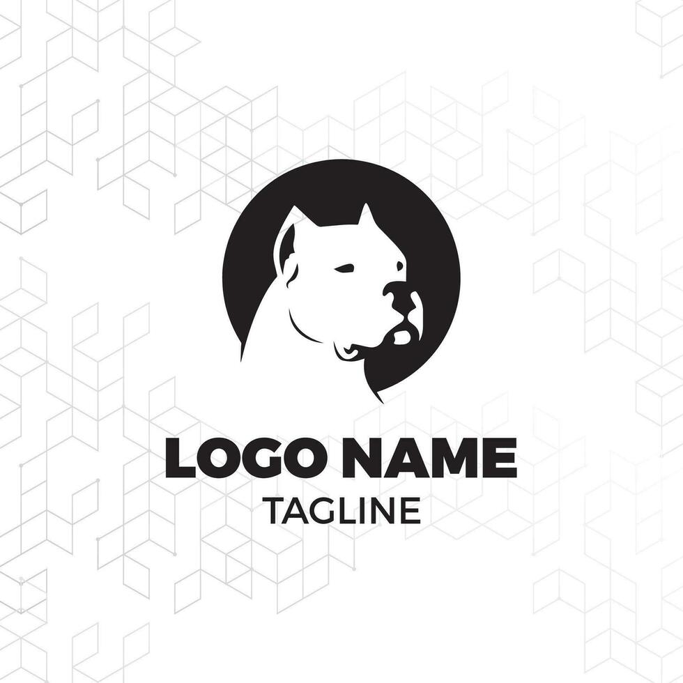 Dog training vector logo