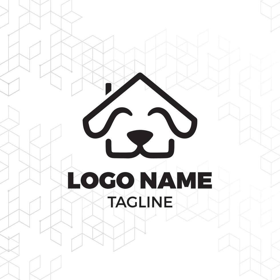 Dog training vector logo