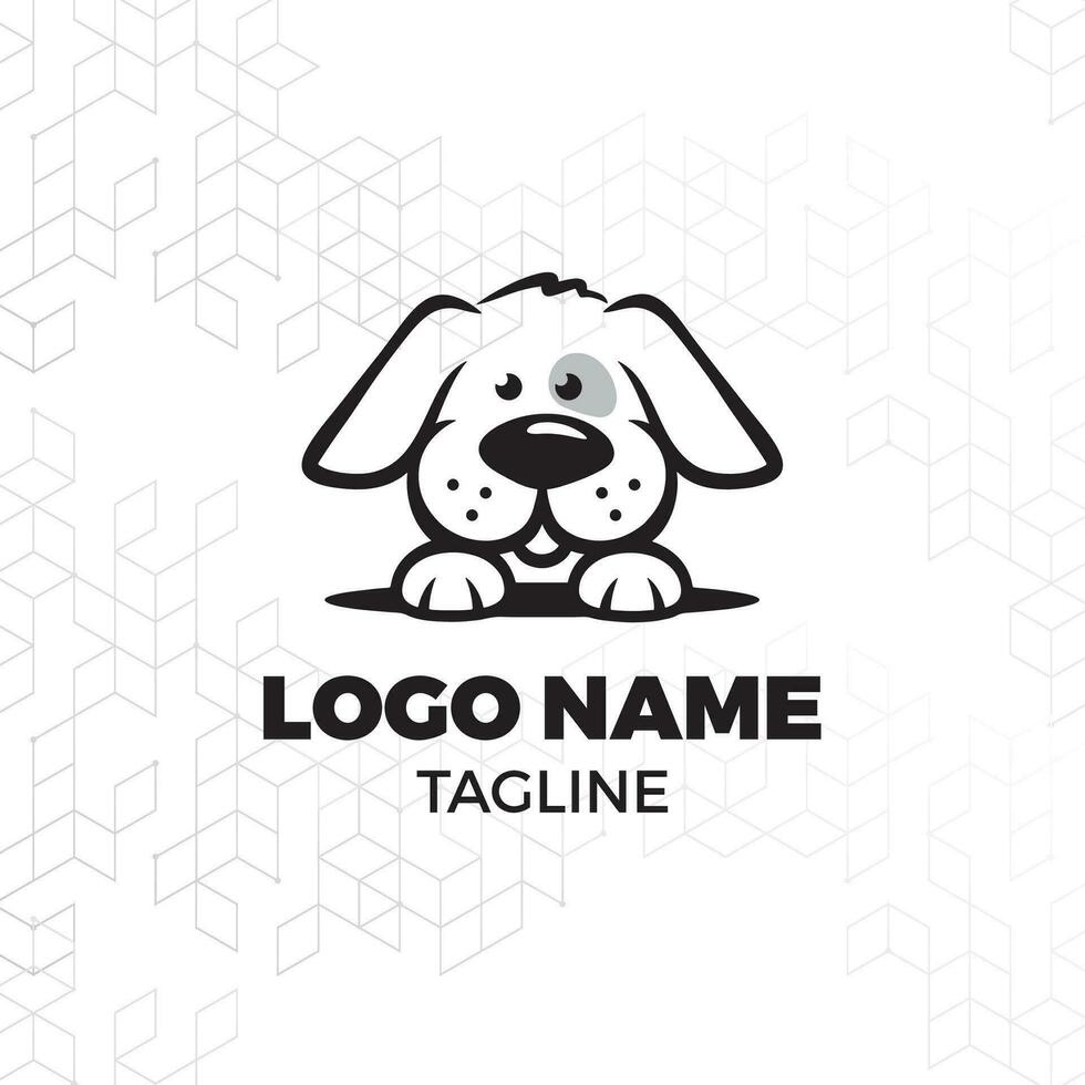 Dog training vector logo