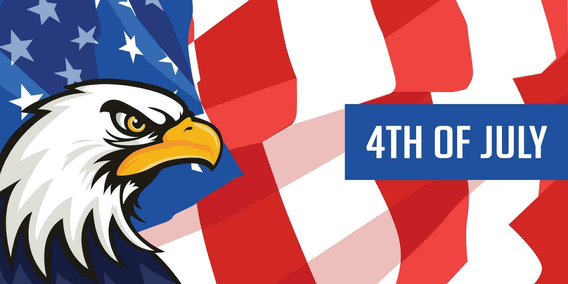Happy USA Independence Day Fourth of July background USA Independence Day. Template for Fourth of July. Vector illustration Happy Independence Day Fourth of July, greeting card on a light star