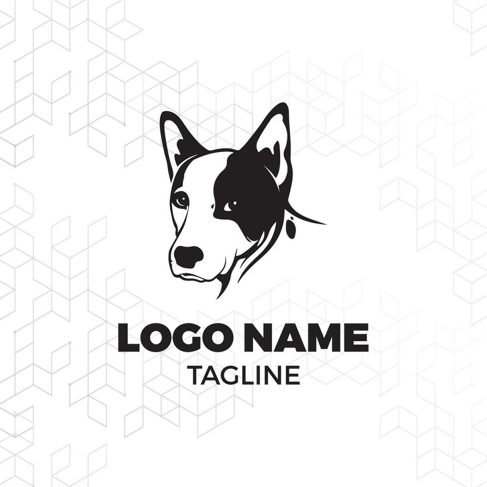 Dog training vector logo