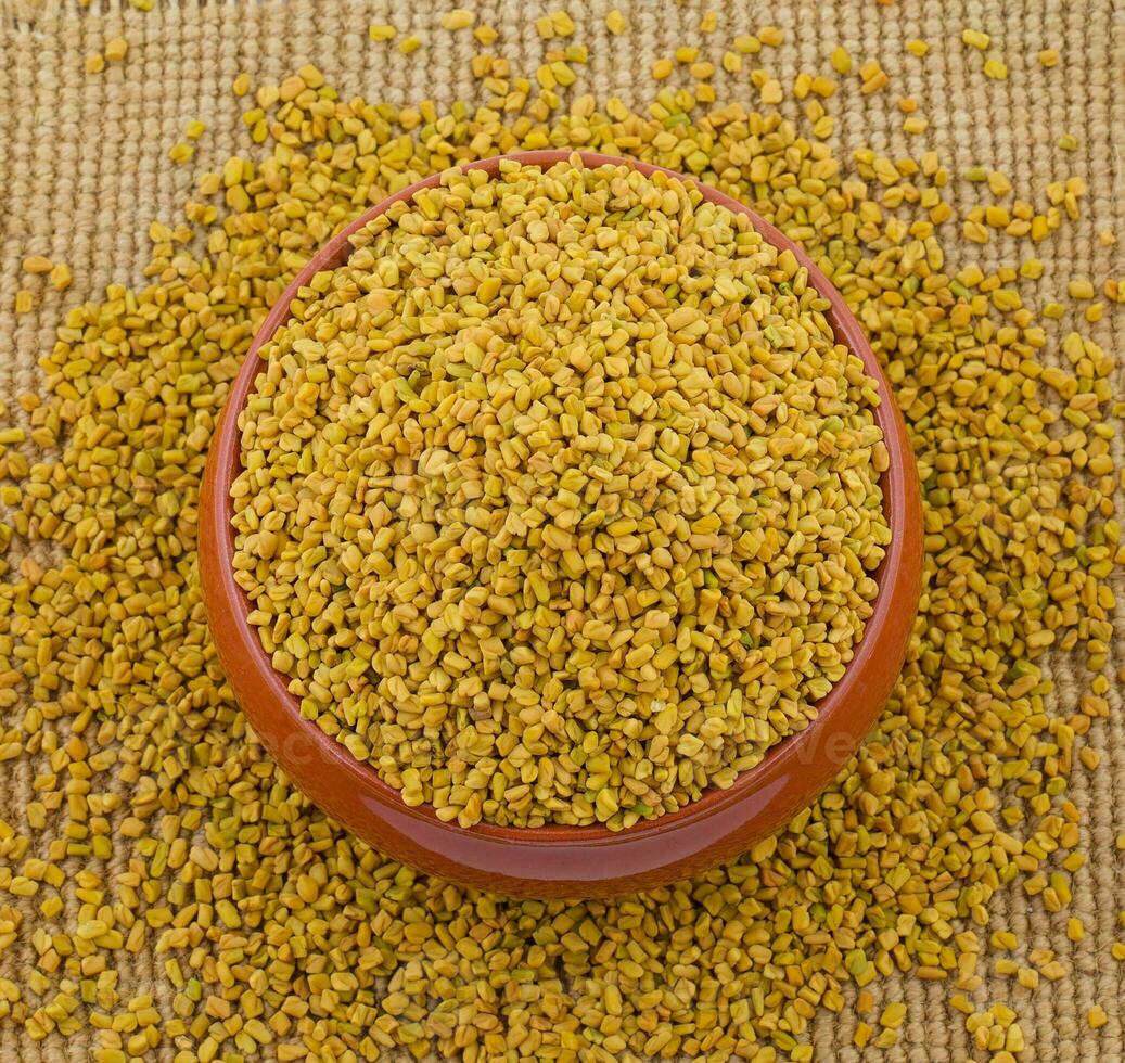 Fenugreek Seeds or Methi photo