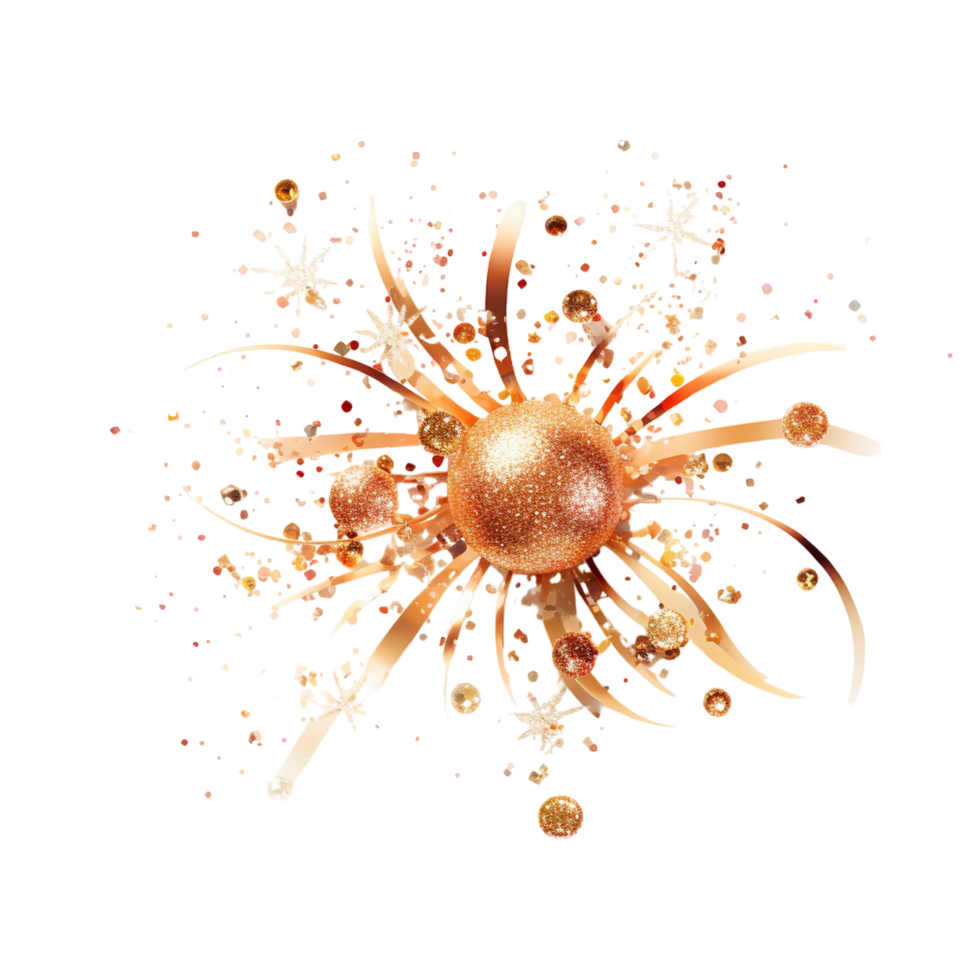 festive sparkle isolated on transparent background png