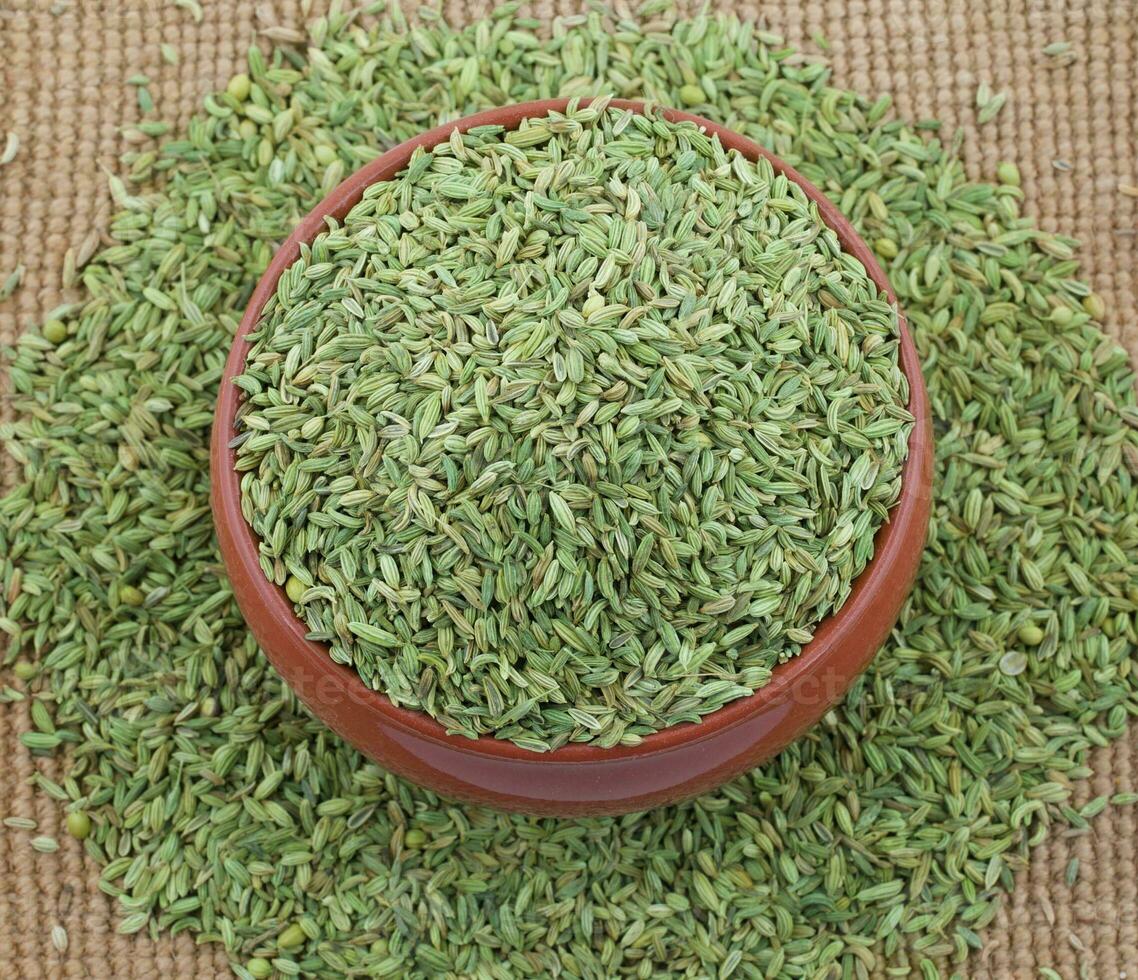 Fennel Seed or Saunf Indian Traditional Digestive Food photo