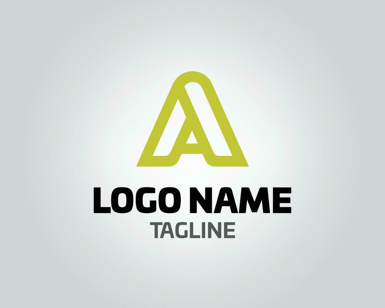 Initial letter A logo vector design template abstract alphabet A logo vector Logo with the initials A Letter A logo icon design template elements.simple and clean initial A logo