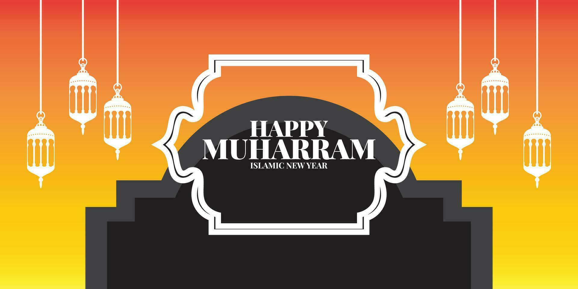 Muharram mubarak holy month hijri islamic new year Hijri 1444 friday july 29 Hijri derived from Hijra meaning migration starting point of Islamic calendar is migration of Prophet Muhammad from Mecca vector