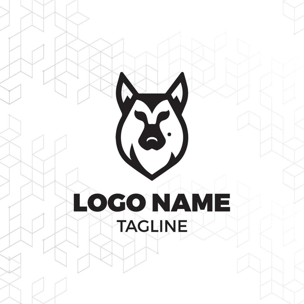 Dog training vector logo