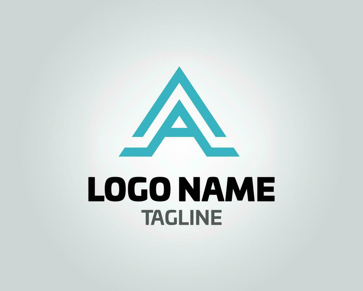 Initial letter A logo vector design template abstract alphabet A logo vector Logo with the initials A Letter A logo icon design template elements.simple and clean initial A logo